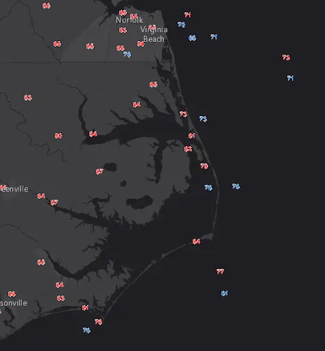 Ocean Water Temperatures screenshot 1