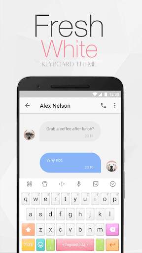 Colorful Emoji Keyboard Theme With Rainbow Color screenshot 2