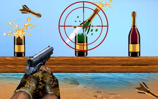 Real Bottle Shooting Game screenshot 1