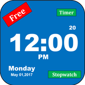 LED Digital Clock with Seconds Stopwatch and Timer icon