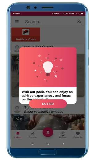Bull star (videos uploading and status app) screenshot 3