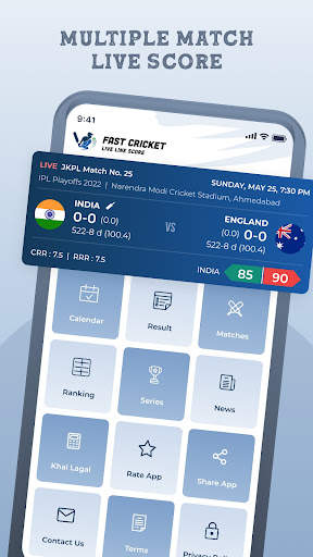 Fast Cricket Live Line Score screenshot 2