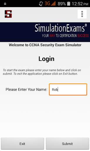 CCNA Security Exam Sim screenshot 1