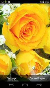Yellow Roses Live Wallpaper screenshot 3