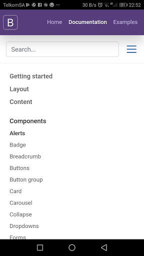 Bootstrap 4 screenshot 3