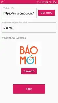 Web2App screenshot 2