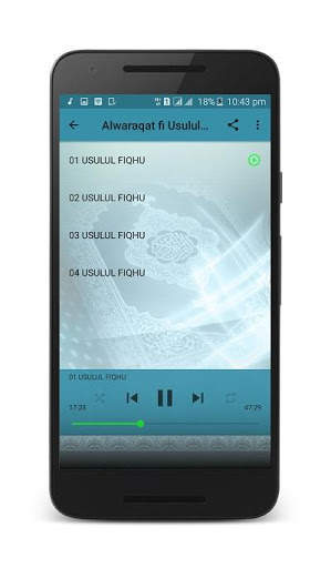 Sheik Jafar Alwaraqat fi Usulul Fiqhu mp3 Offline screenshot 2