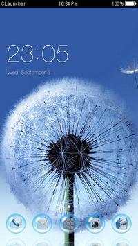 White Flower Theme C Launcher screenshot 1