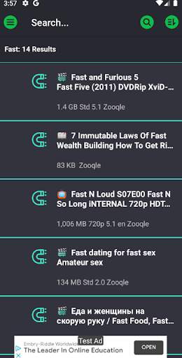 Torrent Search Plus screenshot 1