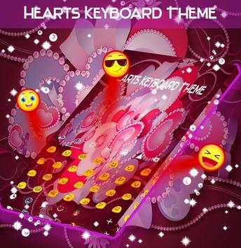 Hearts Keyboard Theme screenshot 2