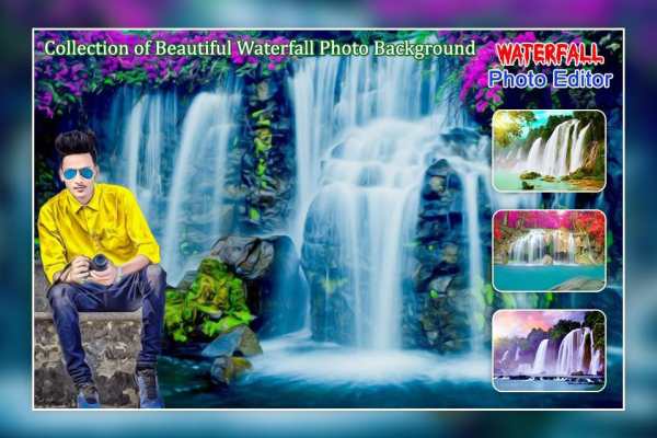 Waterfall Photo Editor : Water Photo Frame screenshot 1