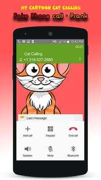 My Cartoon Cat Calling - Fake Phone Call - Prank 2 تصوير الشاشة