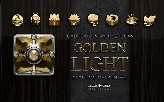 Gold Li Next Launcher theme screenshot 7