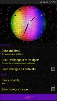 Rainbow Clock Widget 14 تصوير الشاشة