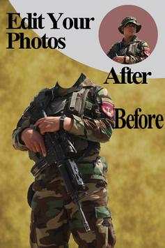 Afghan Army Suit Photo Editor - Commando Uniform screenshot 2