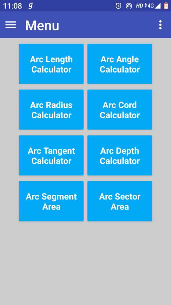 Arc Calculators screenshot 1