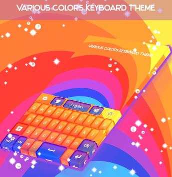 Various Colors Keyboard Theme screenshot 4