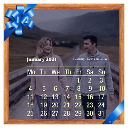 Calendar Photo Frame 2021 USA screenshot 2