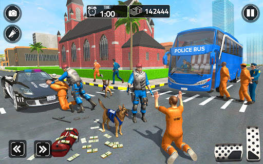 US Police Bus Simulator Game screenshot 2