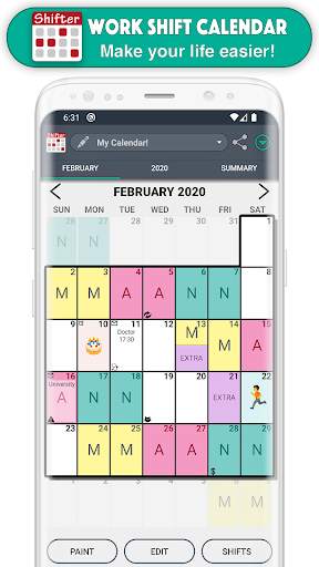 Work Shift Calendar screenshot 2