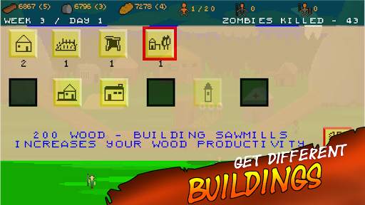 Zombie Survival Camp Pixel screenshot 5
