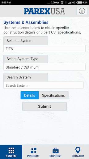 Parex USA screenshot 2