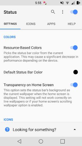 Status screenshot 1