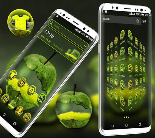 Green Apple Launcher Theme screenshot 2