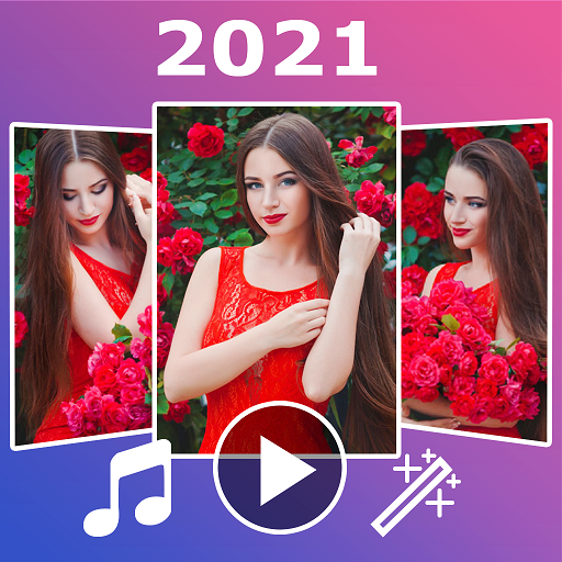 Photo Slideshow: Video Status Maker With Music आइकन