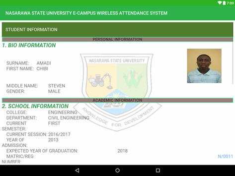 NASARAWA STATE UNIVERSITY E-CAMPUS MANAGEMENT screenshot 2
