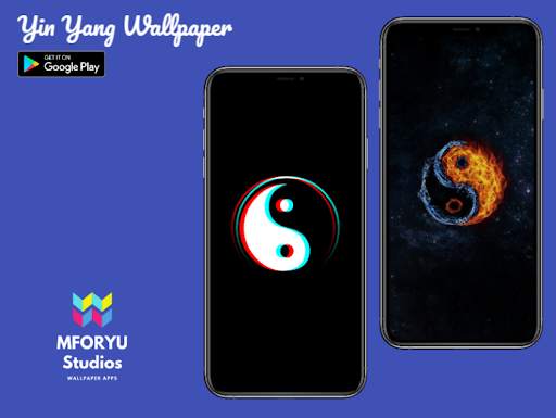 Yin Yang Aesthetic Wallpaper - Free screenshot 1