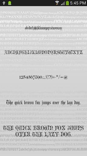 Gothic Fonts for Android screenshot 5
