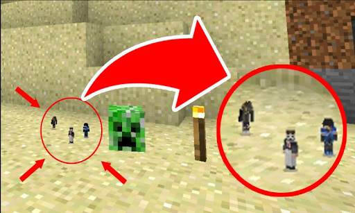 Player Shrink mod for Minecraft PE screenshot 1