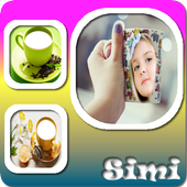 Cup photo frames icon