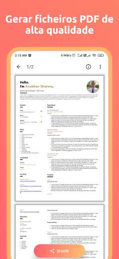 ResumeX: criador currículo cv screenshot 5