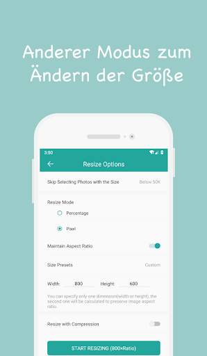 Fotokomprimierung und Größenänderung screenshot 4