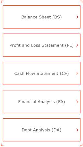 Financial analysis demo screenshot 2
