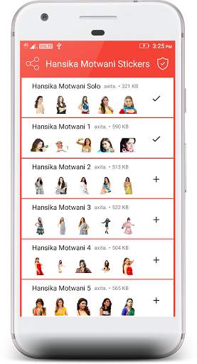 Hansika Motwani Stickers 4 WhatsApp screenshot 1