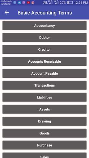 Basic Accounting App Hindi - Learn Debit Credit screenshot 1