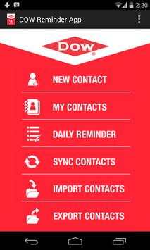 DOW Reminder App screenshot 1