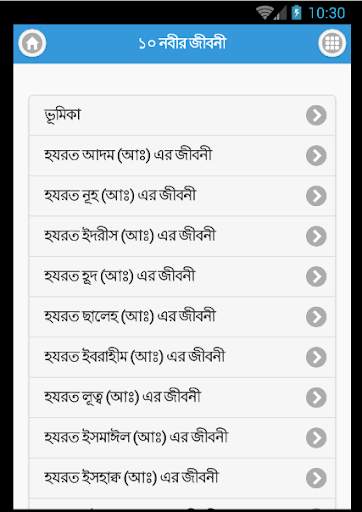 ১০ নবীর জীবনী - Nobi Jiboni screenshot 2