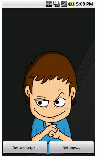 Face Boy Live Wallpaper Free screenshot 2