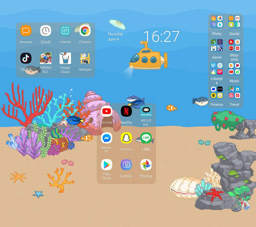 Wide Launcher 8 تصوير الشاشة