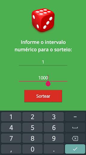 Sorteio Droid screenshot 1