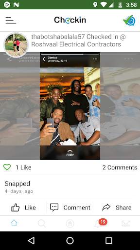 Check'In - Social App, Free Chat & Share Photos ! screenshot 2
