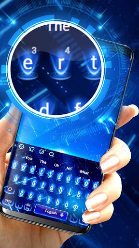 Blue Hologram Keyboard screenshot 2