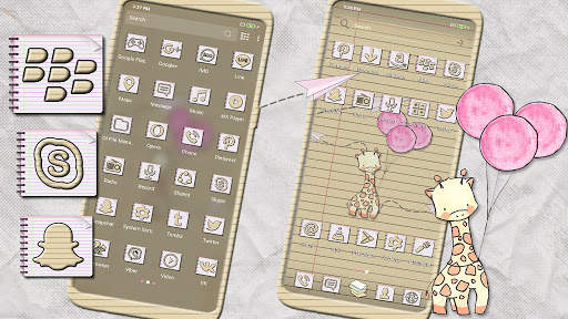 Paper Plane Launcher Theme screenshot 2