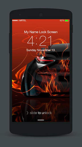 Neon Cars Lock Screen screenshot 4