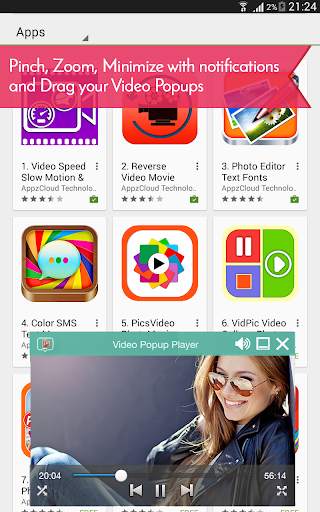 Video Popup Player Floating with Background Music screenshot 3