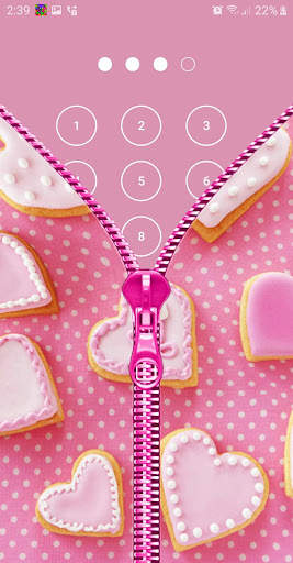 Candy Zipper Lock Screen screenshot 3